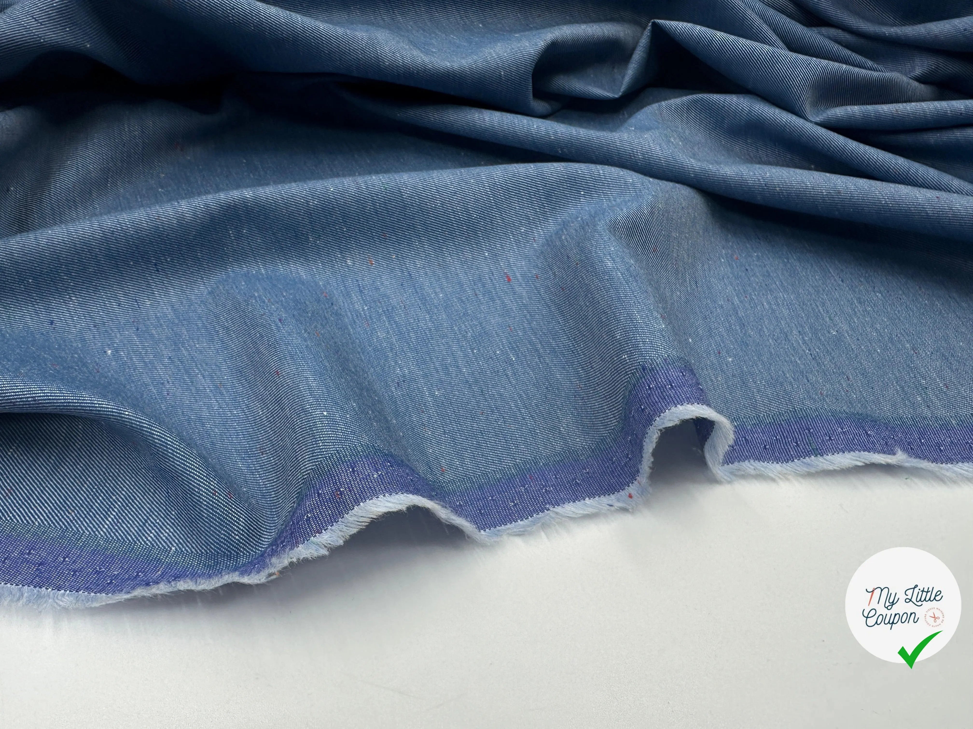 TOILE DE JEAN, VISCOSE LÉGÈRE ET MOUCHETÉE - My Little Coupon - tissu - coudre