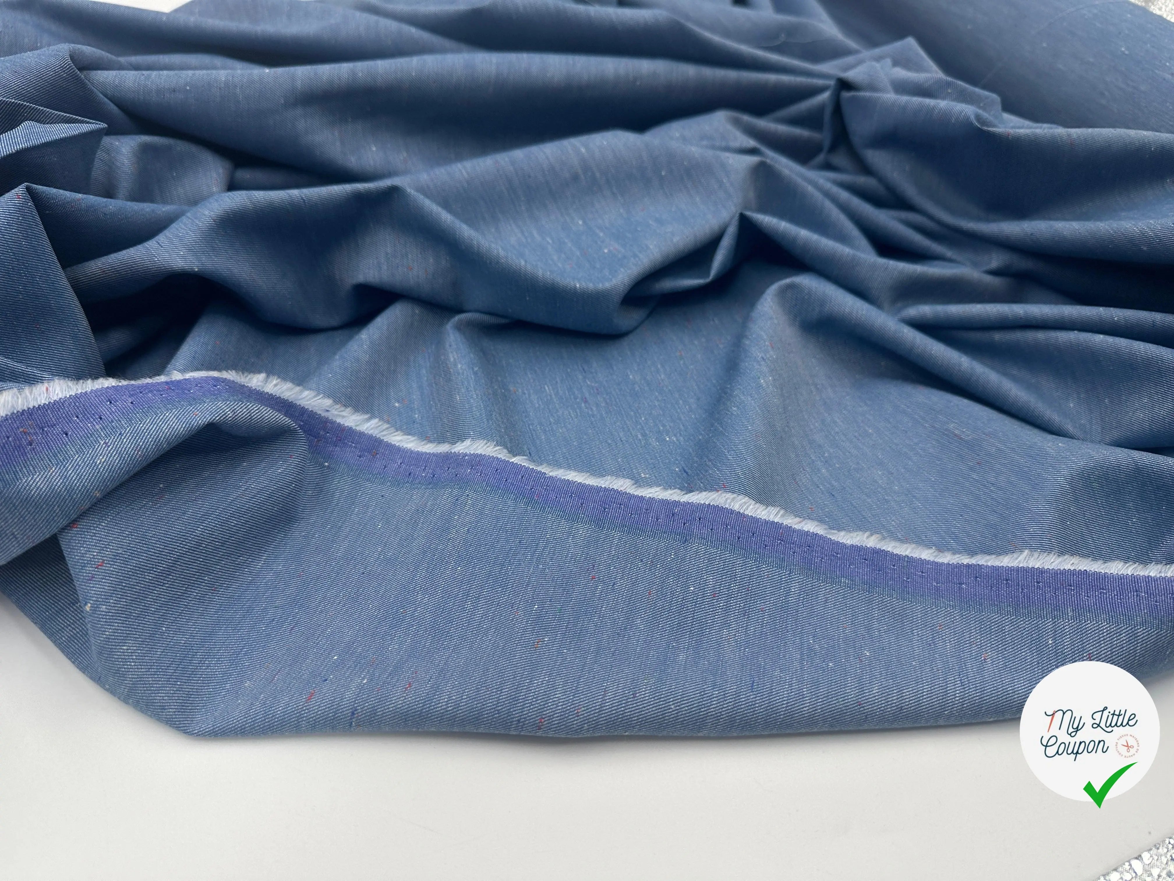 TOILE DE JEAN, VISCOSE LÉGÈRE ET MOUCHETÉE - My Little Coupon - tissu - coudre