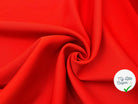 TOILE DE LAINE CROISÉE LOURDE TANGERINE ACIDULÉ - My Little Coupon - tissu - coudre