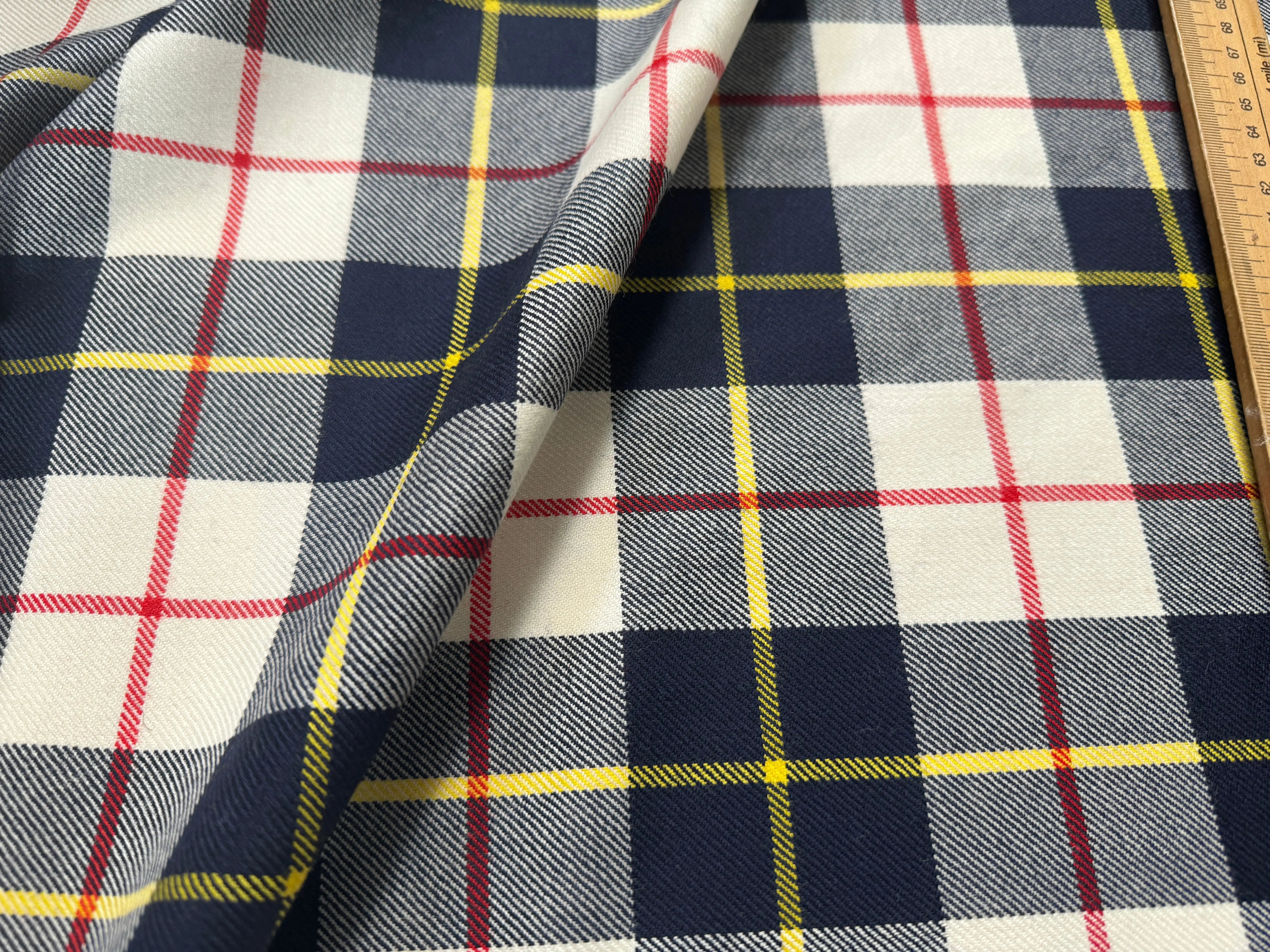 TOILE DE LAINE SERGÉE ECOSSAIS SUBLIME - My Little Coupon