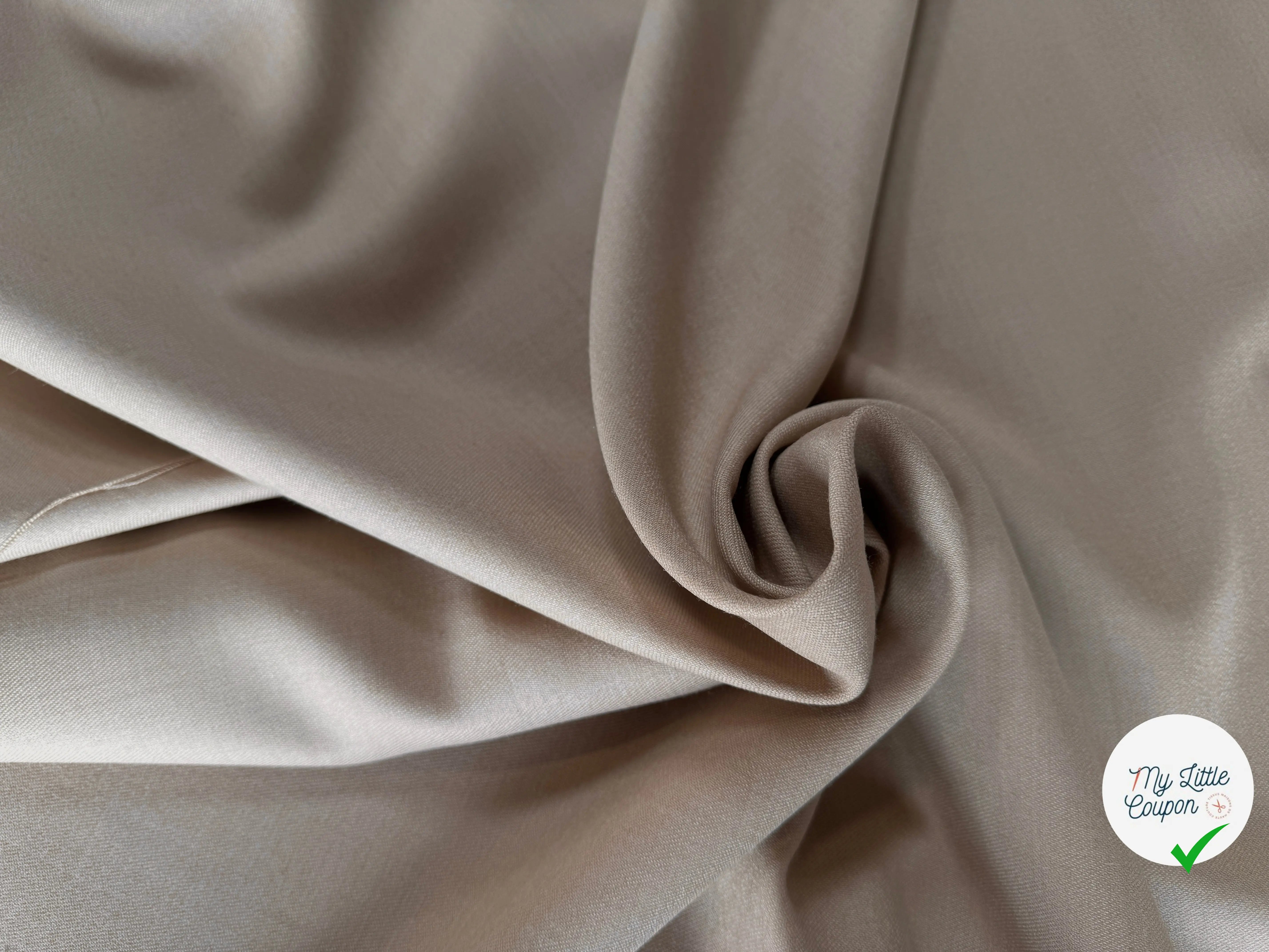 TOILE DE LAINE SERGÉE NATURELLE SUBLIME - My Little Coupon
