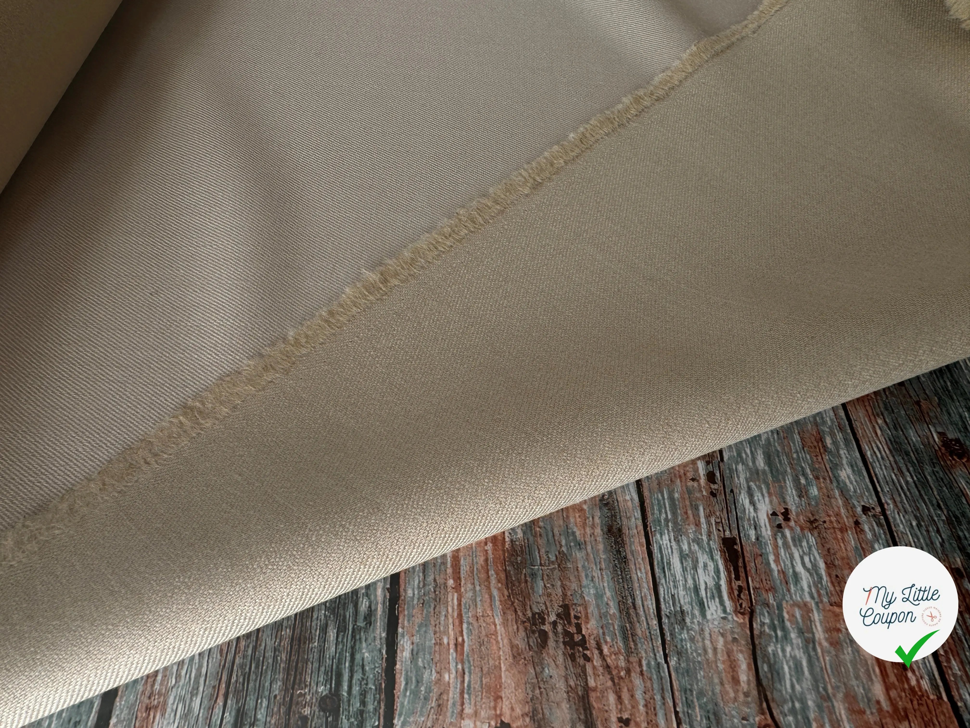 TOILE DE LAINE SERGÉE NATURELLE SUBLIME - My Little Coupon