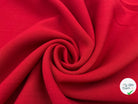TOILE DE LAINE STRETCH DOUBLE ÉTOFFE ROUGE CARMIN - My Little Coupon - tissu - coudre