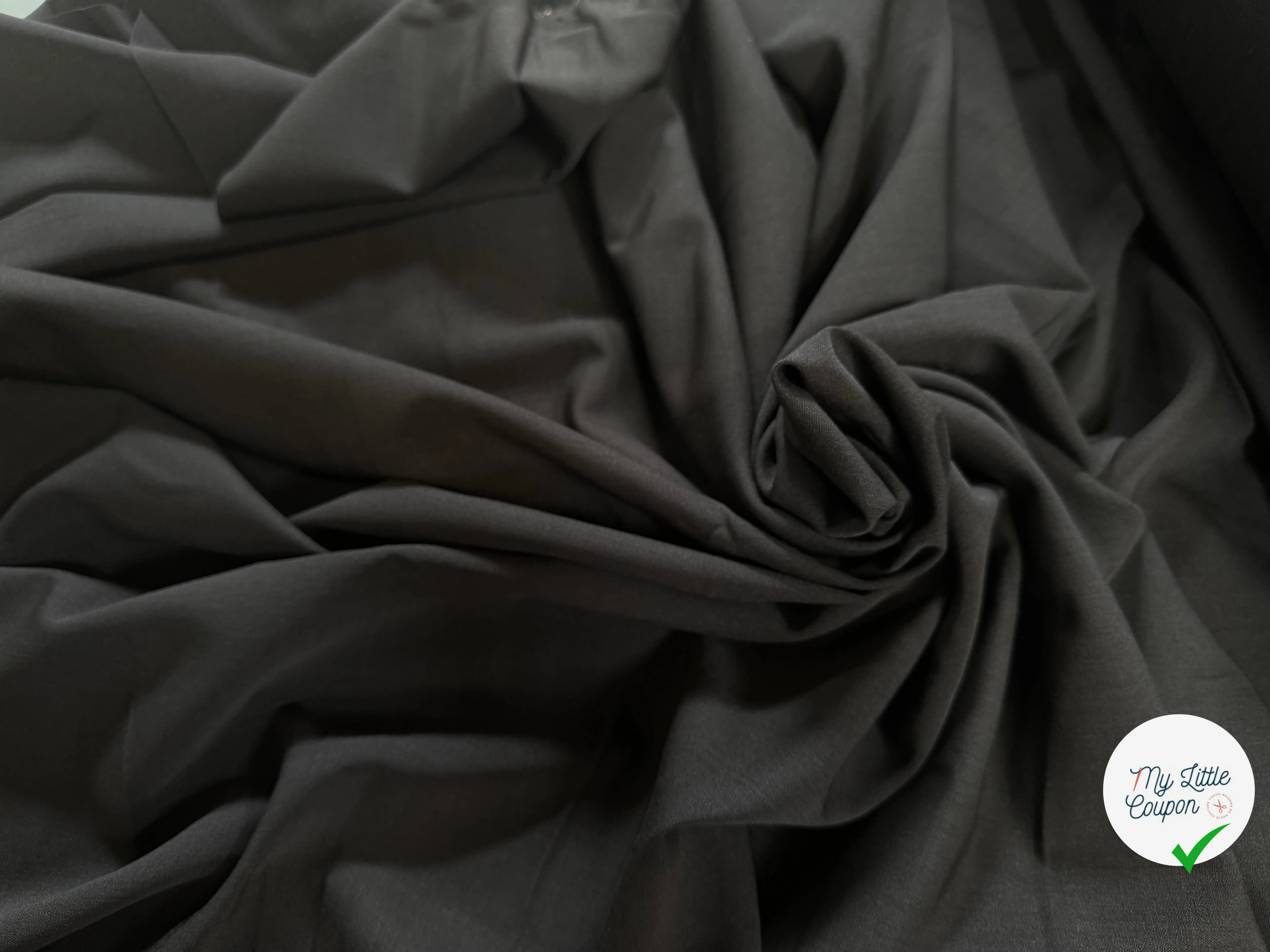 TOILE DE LAINE STRETCH GRIS ANTHRACITE - My Little Coupon