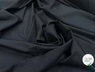 TOILE DE LAINE STRETCH NOIR UNI - My Little Coupon