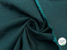 TOILE DE LIN ET SOIE VERT EMERAUDE - My Little Coupon - tissu - coudre