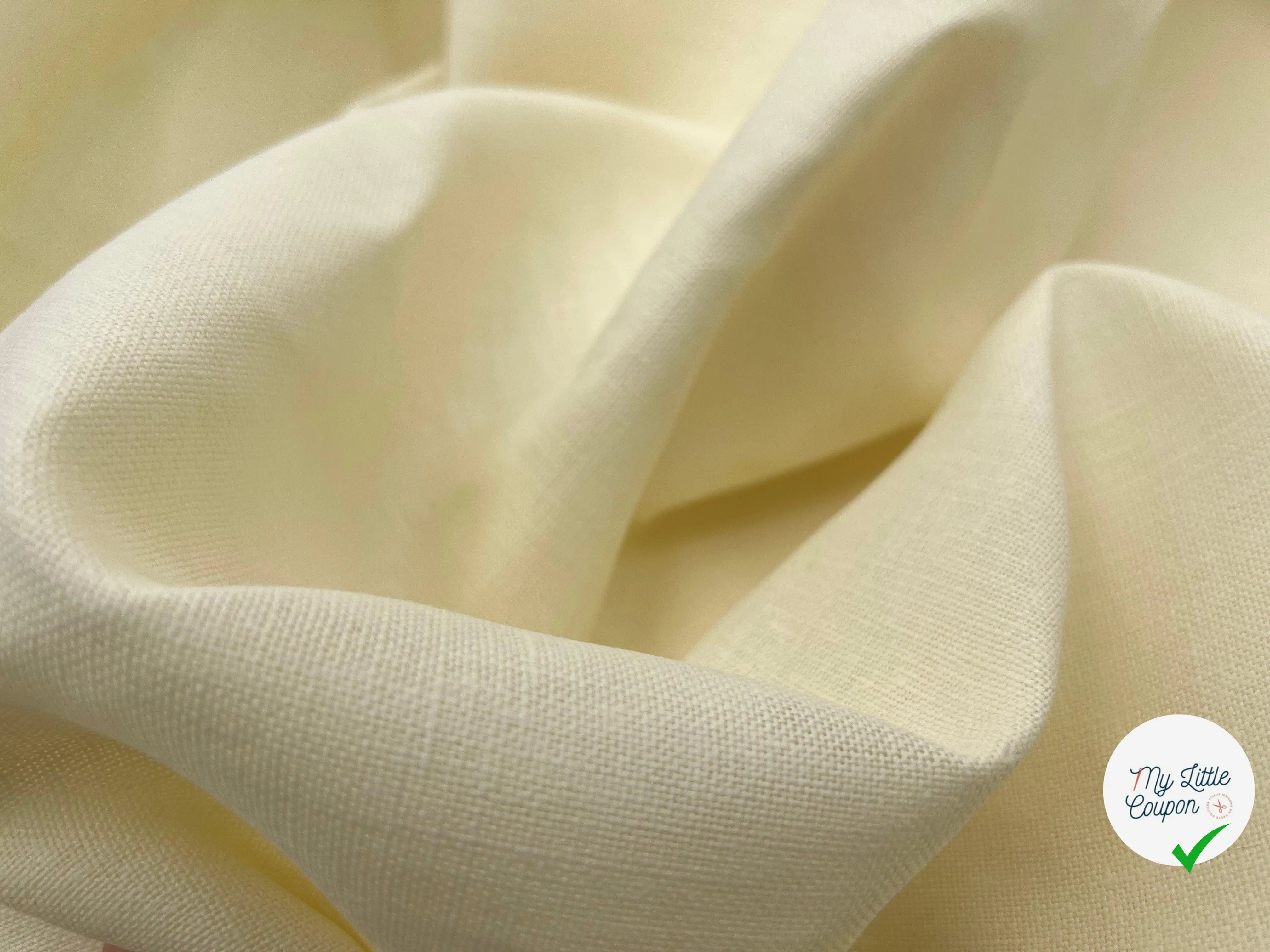 TOILE DE PEINTRE 100% LIN IVOIRE - My Little Coupon - tissu - coudre
