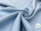 TOILE DOUBLE ÉTOFFE SERGÉE BLEU CIEL - My Little Coupon - tissu - coudre