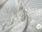 TOILE FAÇONNÉE CIRCLES IN WHITE SATIN - My Little Coupon - tissu - coudre