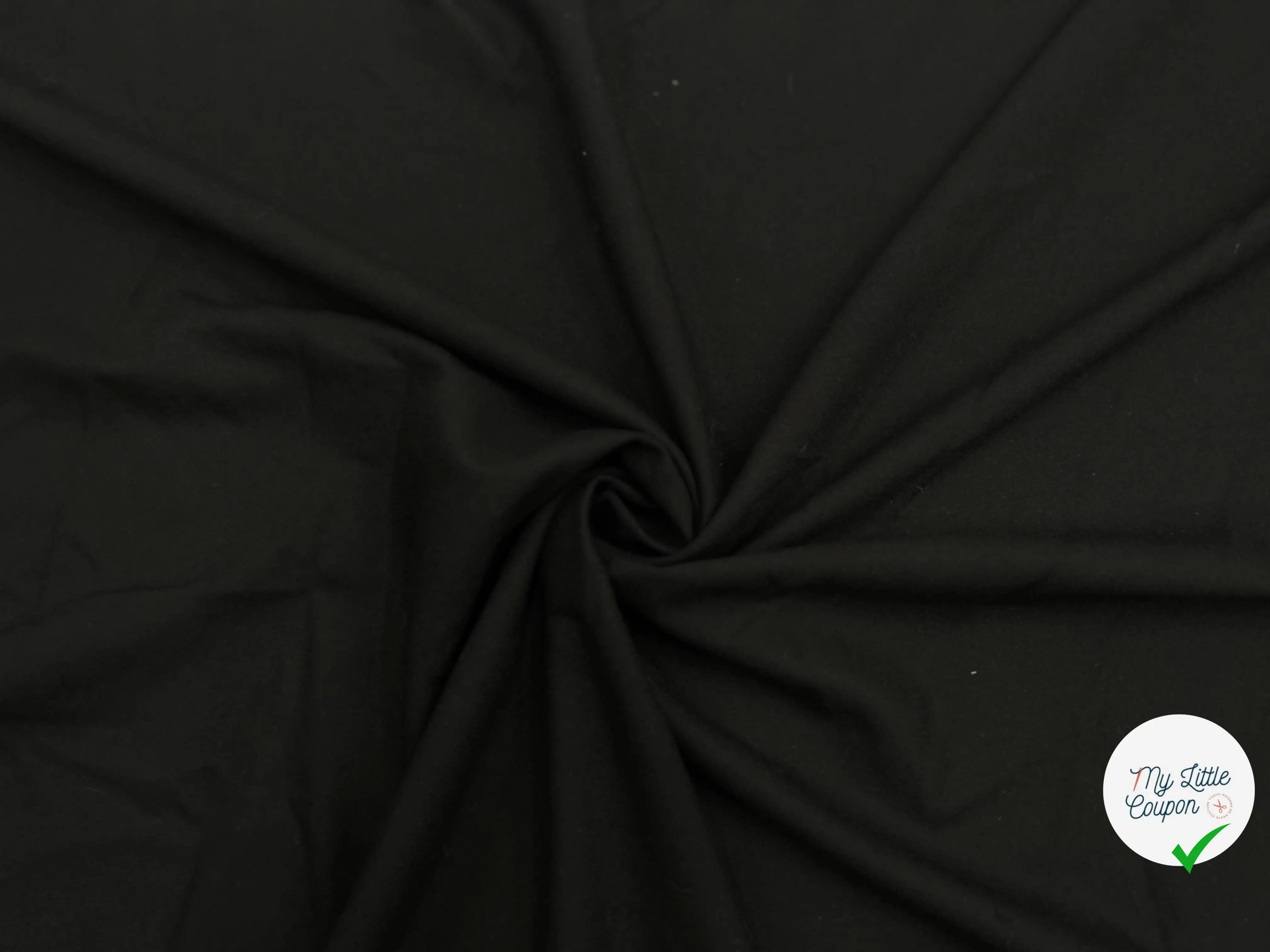 TOILE FLUIDE NOIR - My Little Coupon - tissu - coudre
