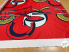 TOILE FOND ROUGE MOTIF ABSTRAIT 152CM - My Little Coupon