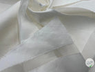 TOILE GÉOMÉTRIQUE FIL COUPÉ BLANC - coupon de tissu de 3 mètres - My Little Coupon - tissu - coudre