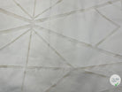 TOILE GÉOMÉTRIQUE FIL COUPÉ BLANC - coupon de tissu de 3 mètres - My Little Coupon - tissu - coudre