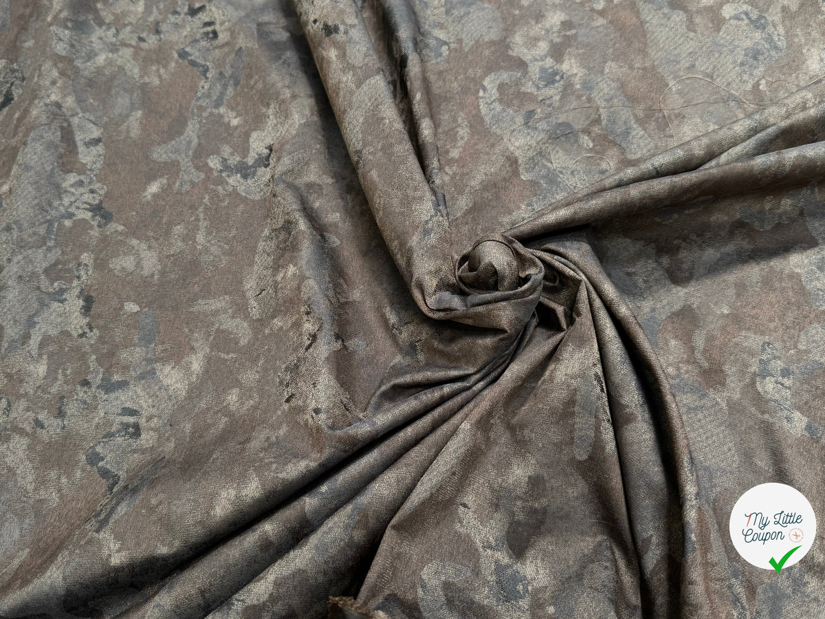 TOILE JACQUARD FIN MOTIF ARMY - My Little Coupon