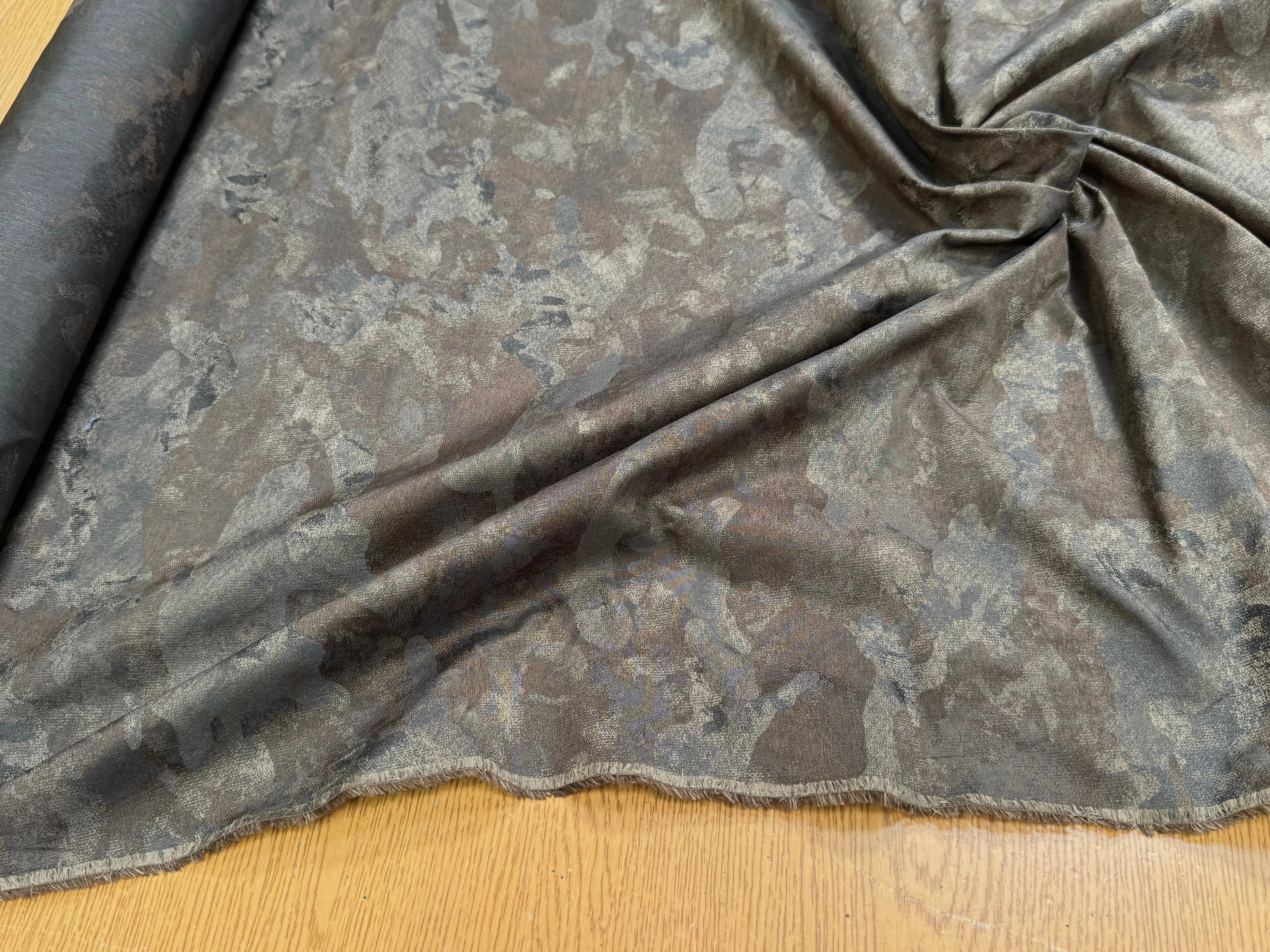 TOILE JACQUARD FIN MOTIF ARMY - My Little Coupon