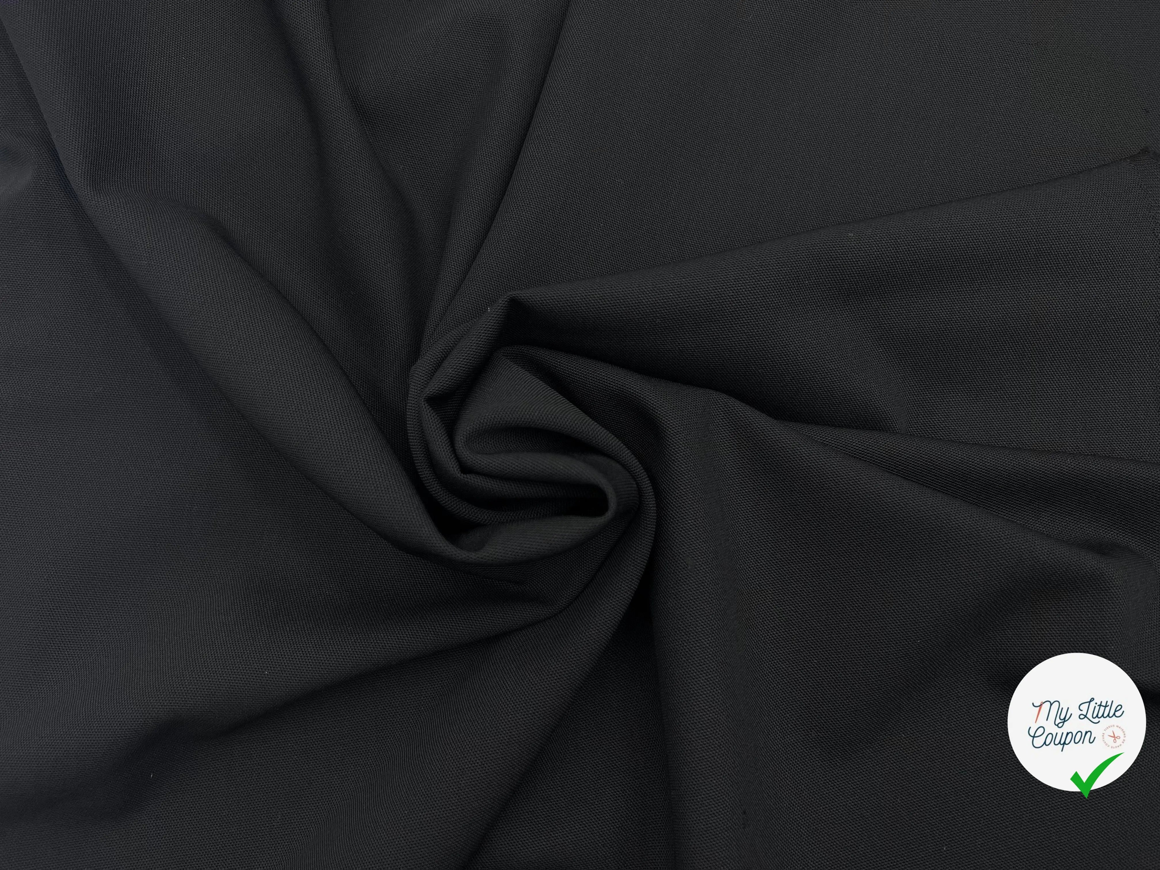 TOILE LOURDE NOIRE-2 MÈTRES - My Little Coupon - tissu - coudre