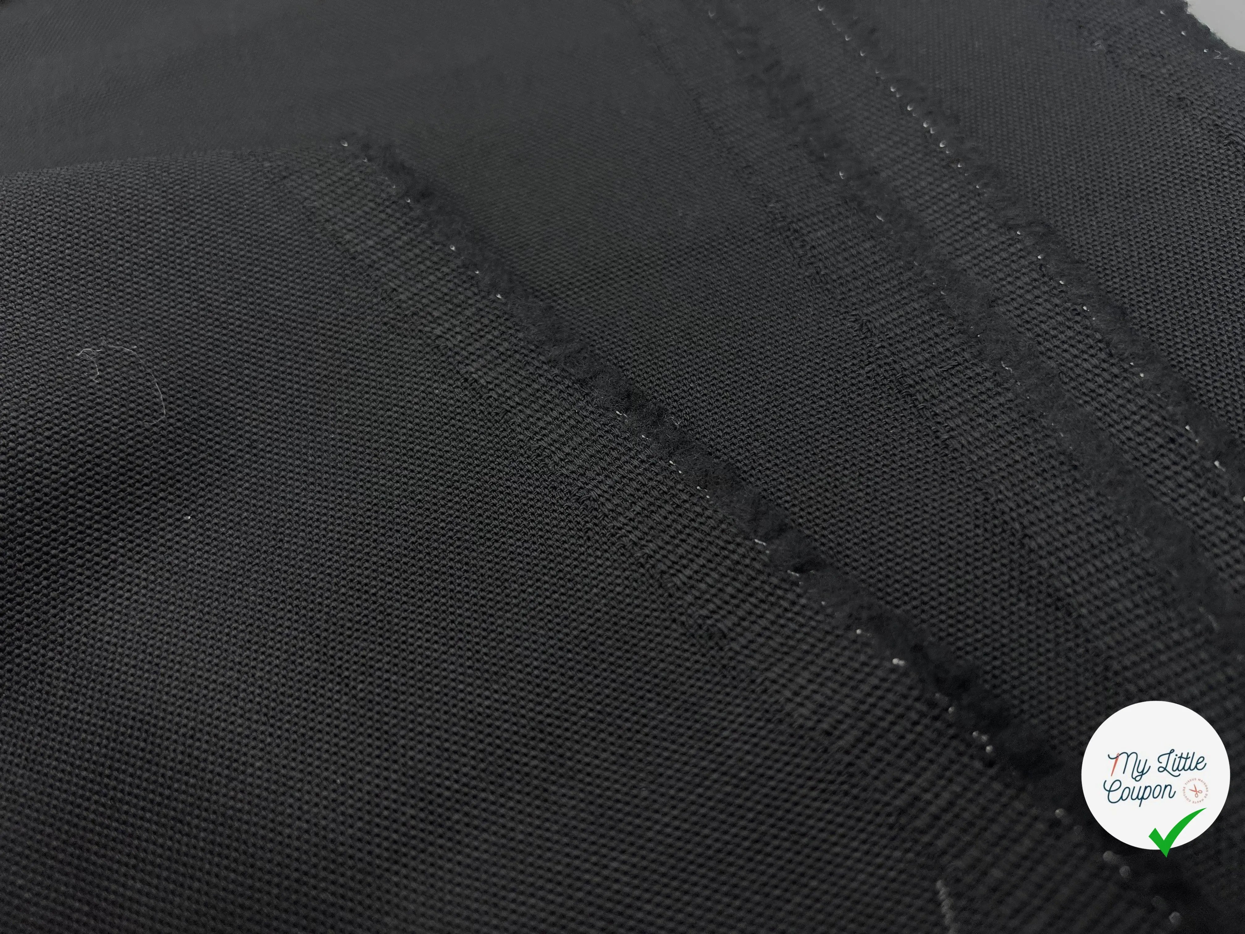 TOILE LOURDE NOIRE-2 MÈTRES - My Little Coupon - tissu - coudre
