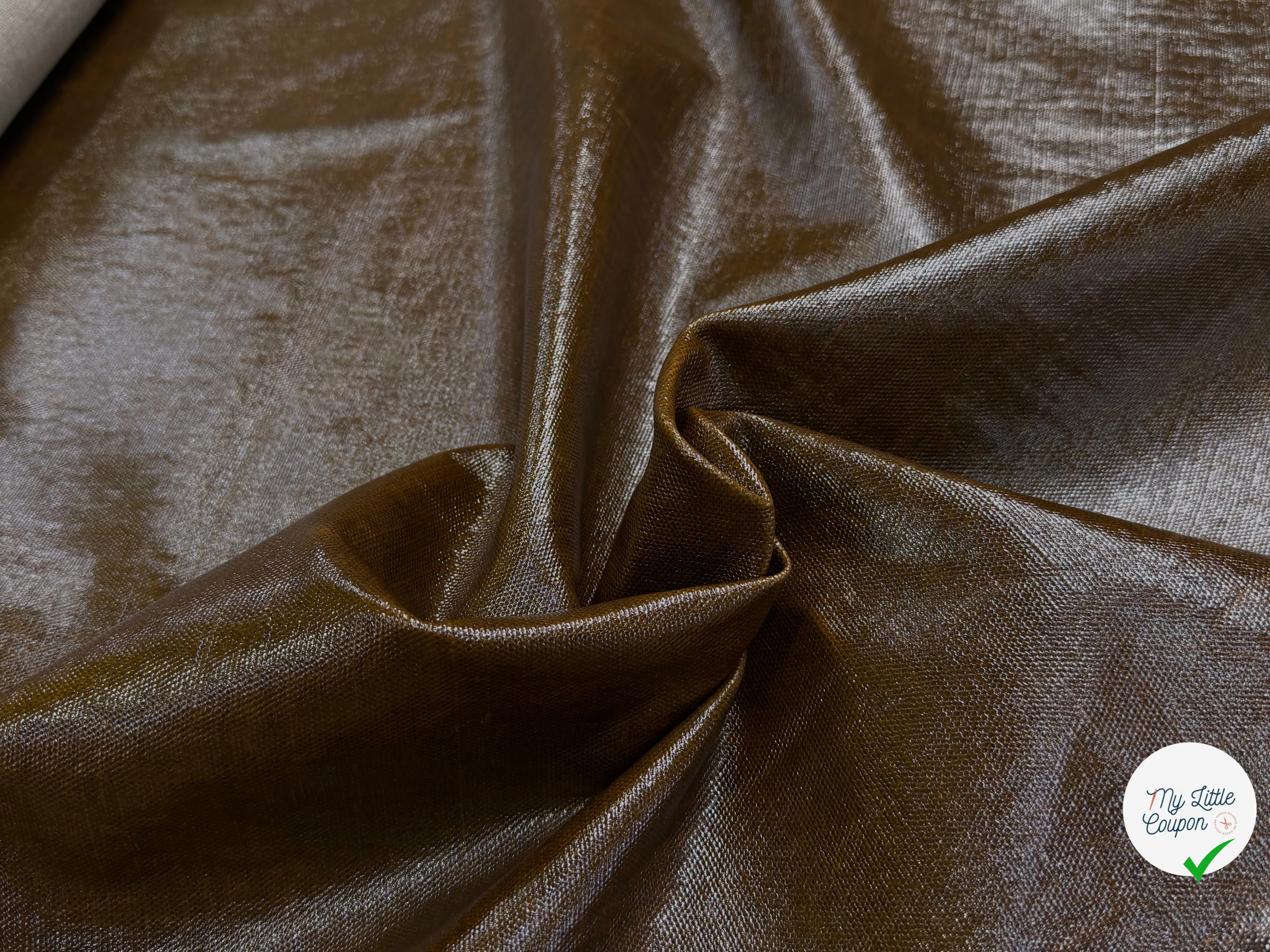 TOILE NATTÉE CONTRECOLLÉE MARRON BOIS - My Little Coupon