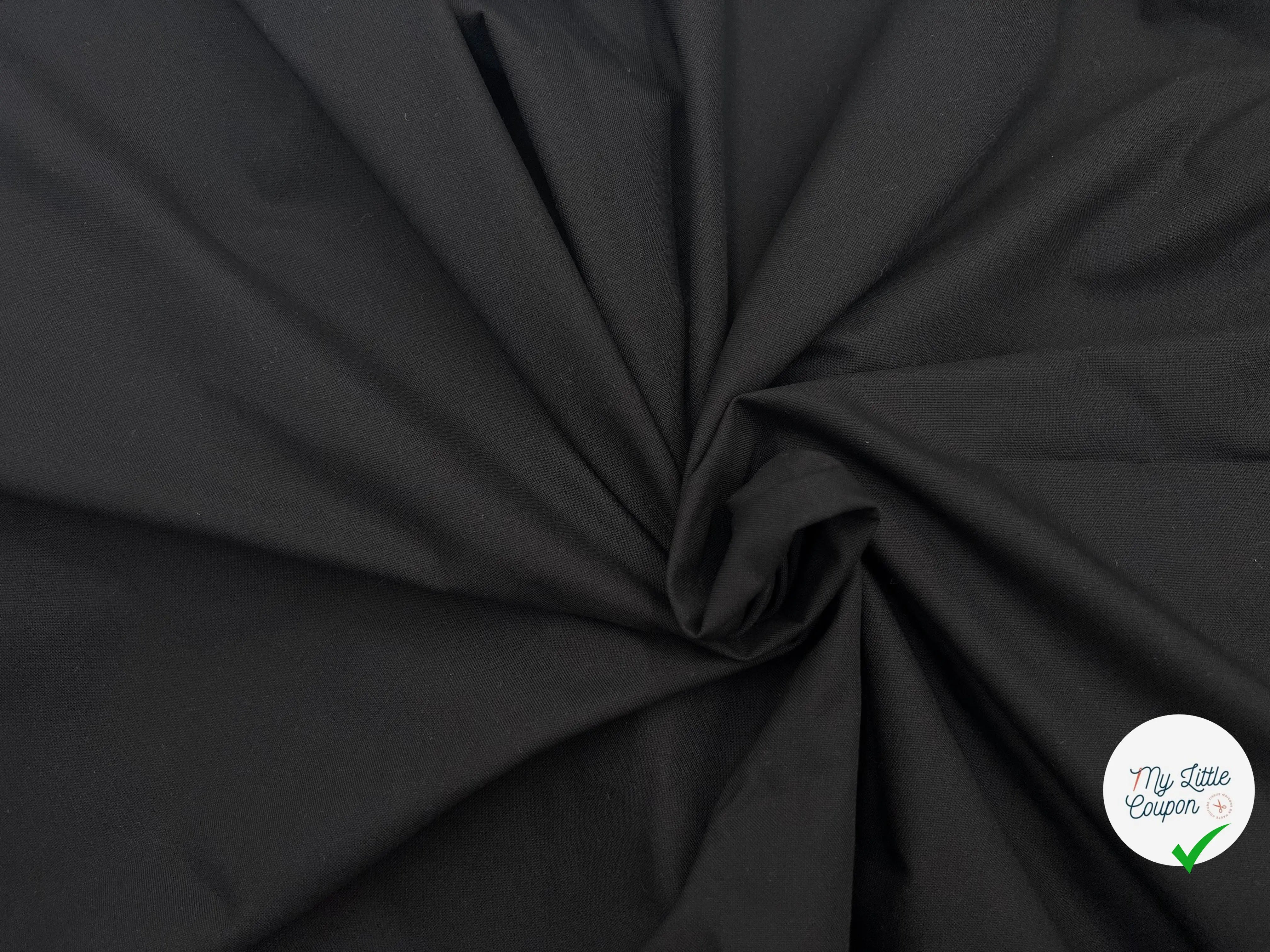TOILE NOIRE BASIQUE - My Little Coupon - tissu - coudre