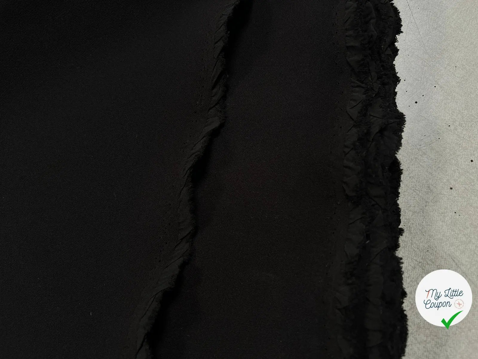 TOILE NOIRE FINEMENT SERGÉE STRETCH - My Little Coupon - tissu - coudre