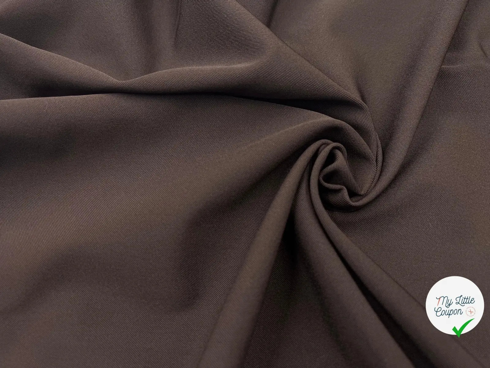 TOILE POLYAMIDE STRETCH CHOCOLAT - My Little Coupon - tissu - coudre