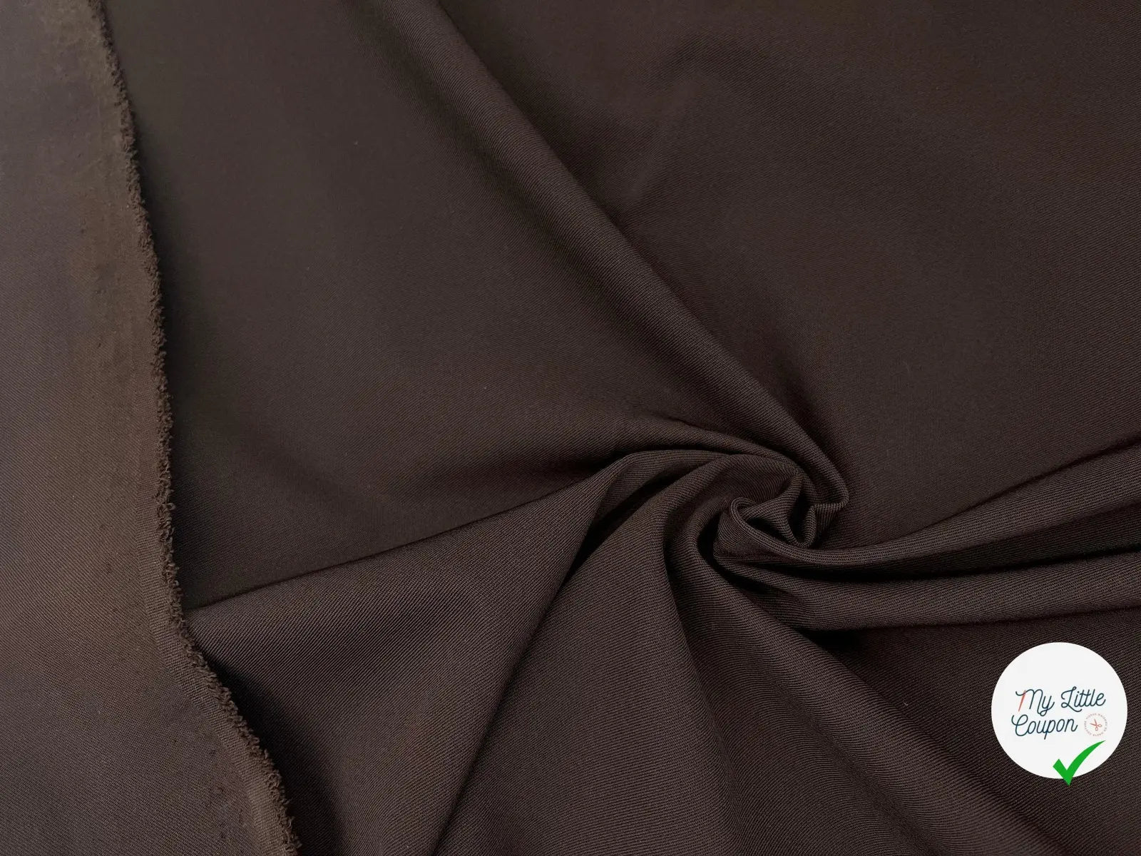 TOILE POLYAMIDE STRETCH CHOCOLAT - My Little Coupon - tissu - coudre