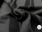 TOILE POLYLAINE GRIS RAYURES NOIRES - My Little Coupon