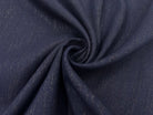 TOILE POLYLAINE MÉTALLISÉ MARINE MSO