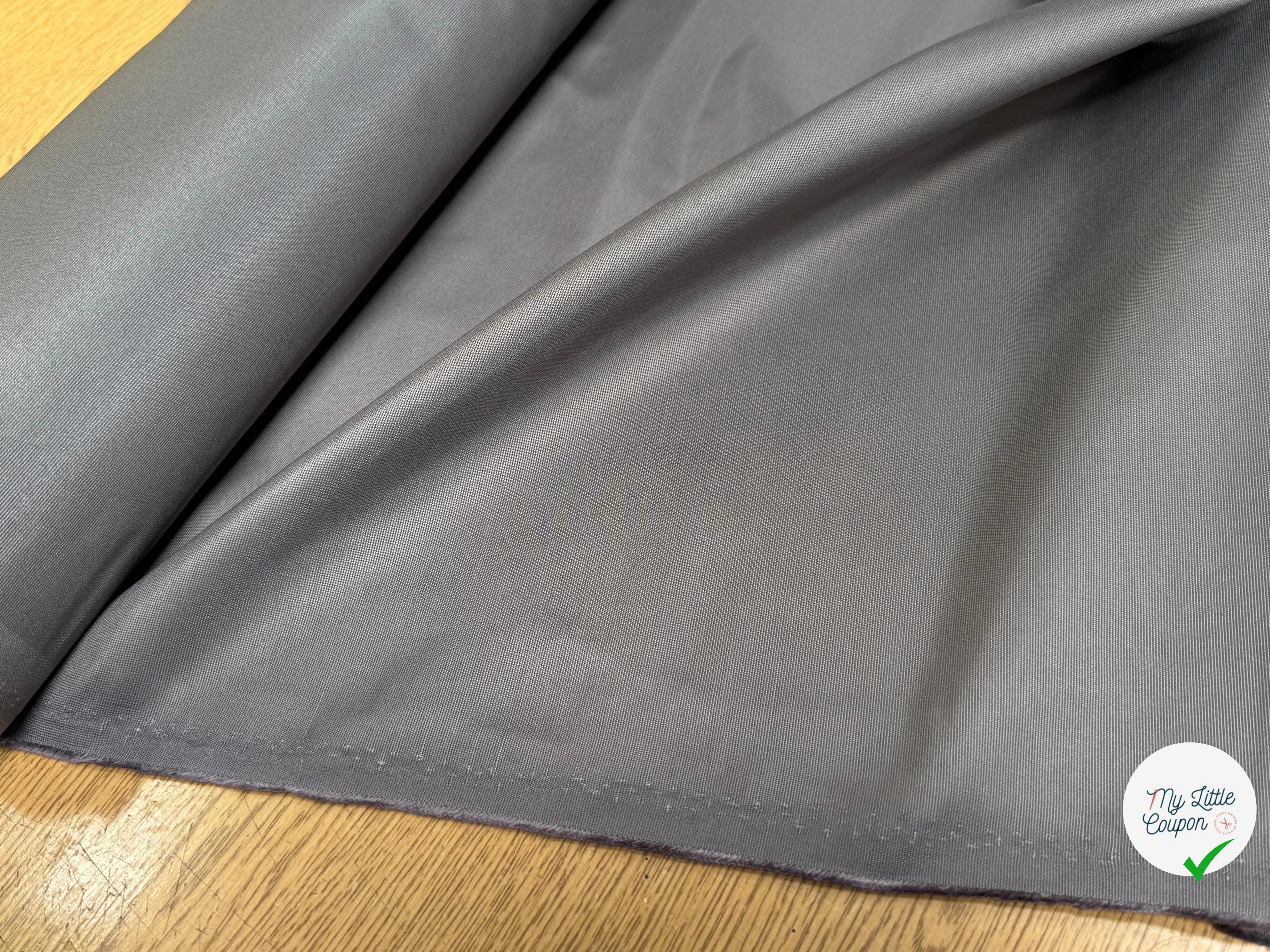 TOILE POLYVISCOSE CRAQUANTE GRISE - My Little Coupon
