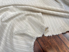 TOILE RAYÉE LIN COTON DRILL ÉCRU - My Little Coupon