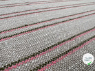 TOILE RUSTIQUE BI STRIPES KAKI ET CORAIL - My Little Coupon - tissu - coudre