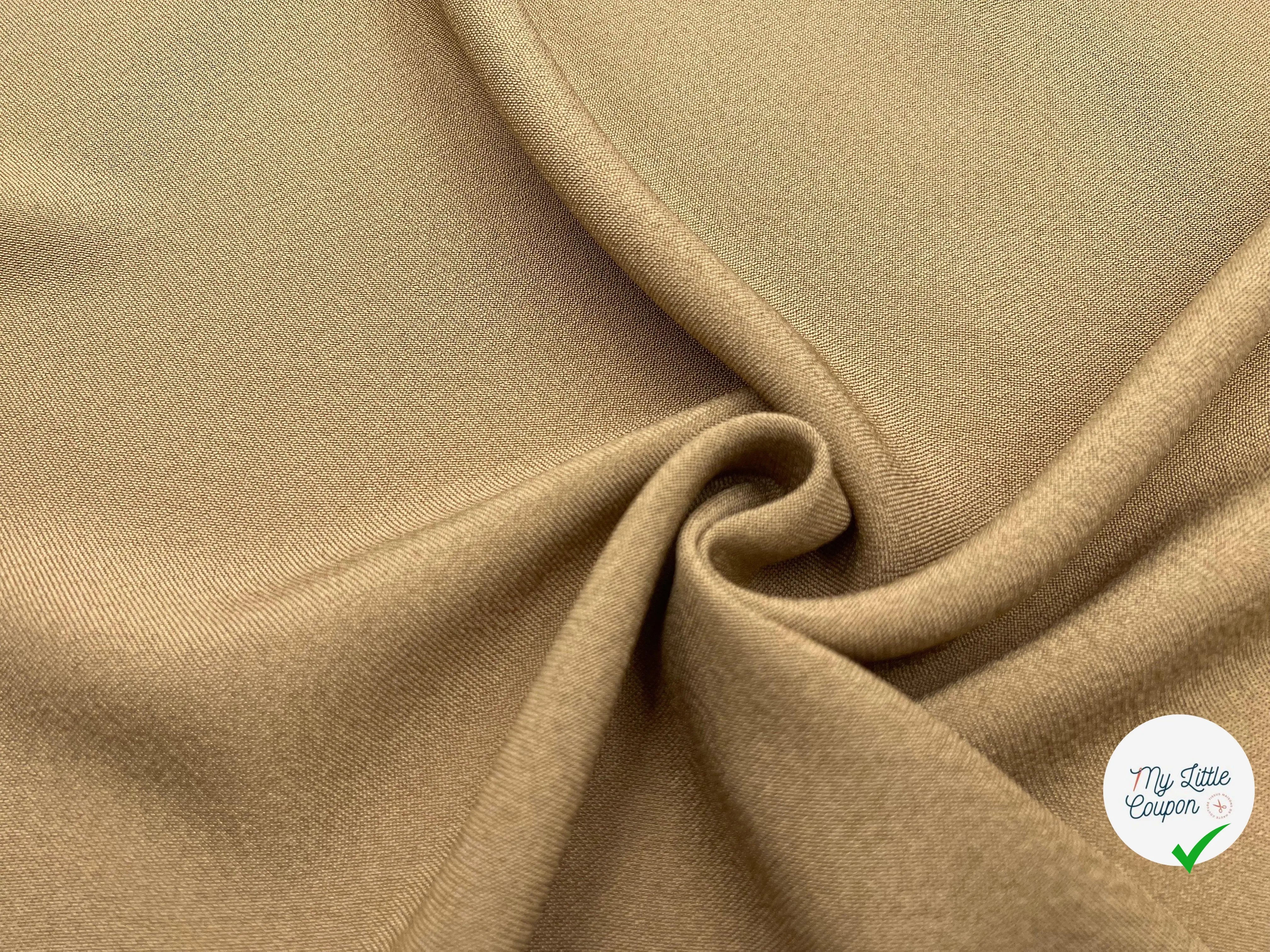 TOILE RUSTIQUE CAMEL - My Little Coupon - tissu - coudre