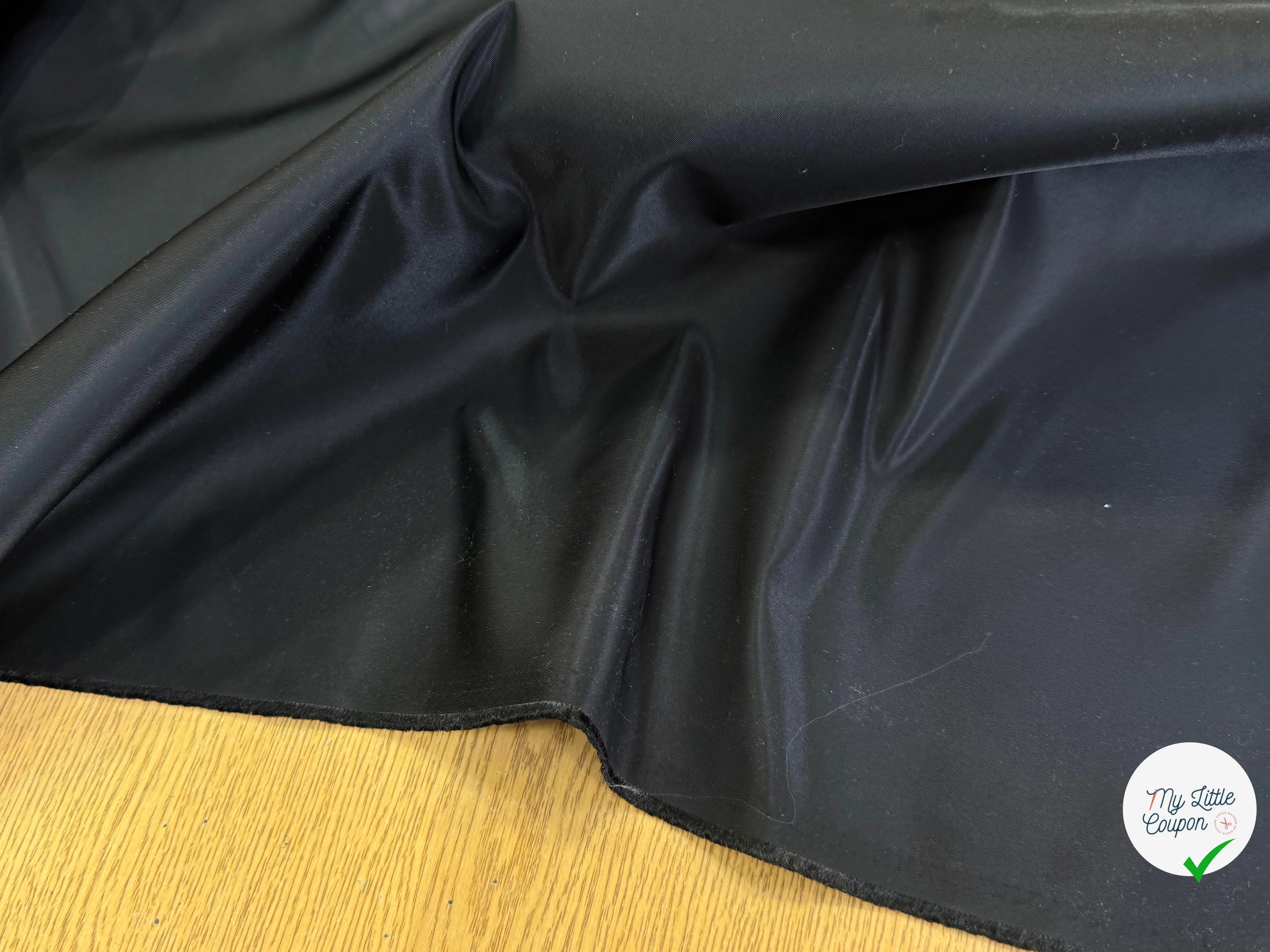 TOILE SATIN LOURD NOIR CRAQUANTE - My Little Coupon