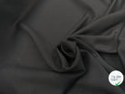 TOILE SOUPLE VISCOSE LAINE VIERGE NOIR ITALIE LEGERES RAYURES MSO