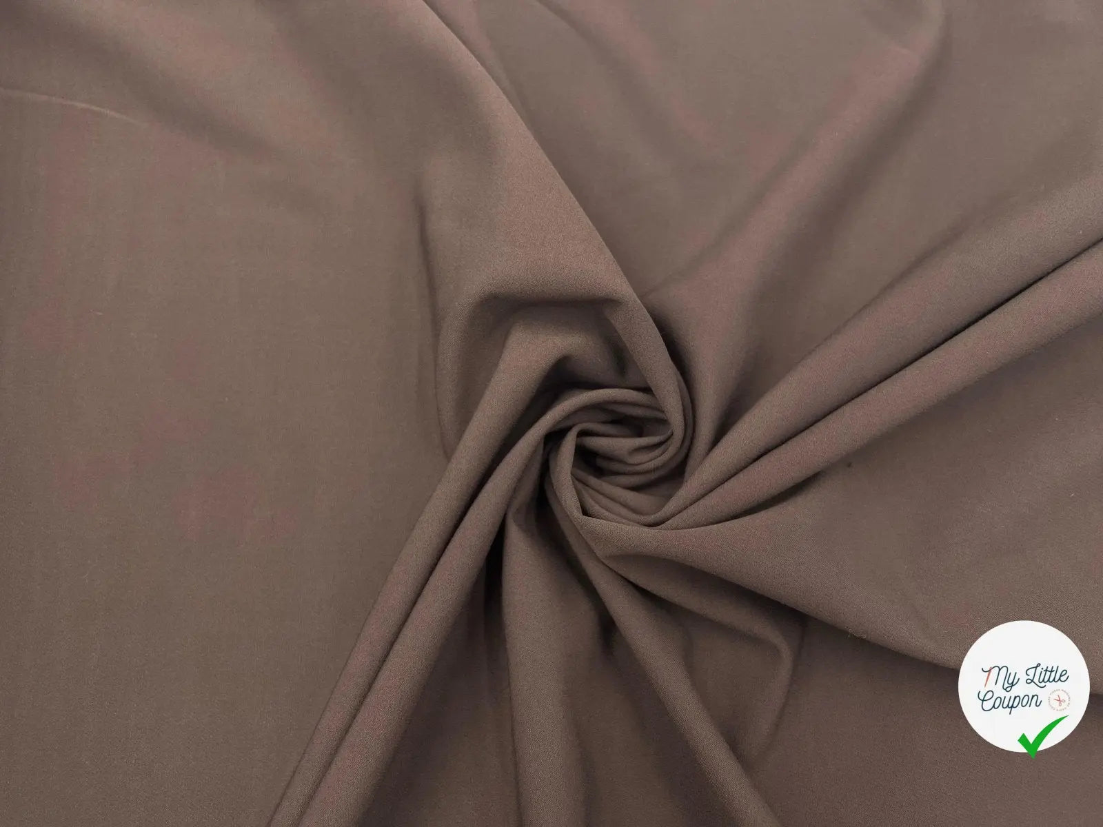TOILE STRETCH CHOCOLAT POLYAMIDE VISCOSE - My Little Coupon - tissu - coudre