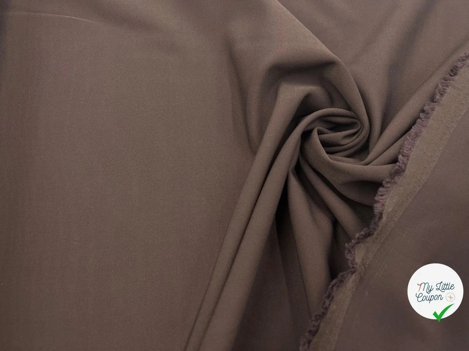 TOILE STRETCH CHOCOLAT POLYAMIDE VISCOSE - My Little Coupon - tissu - coudre