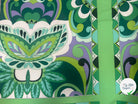 TOILE STRETCH FLORALE VERTE - My Little Coupon