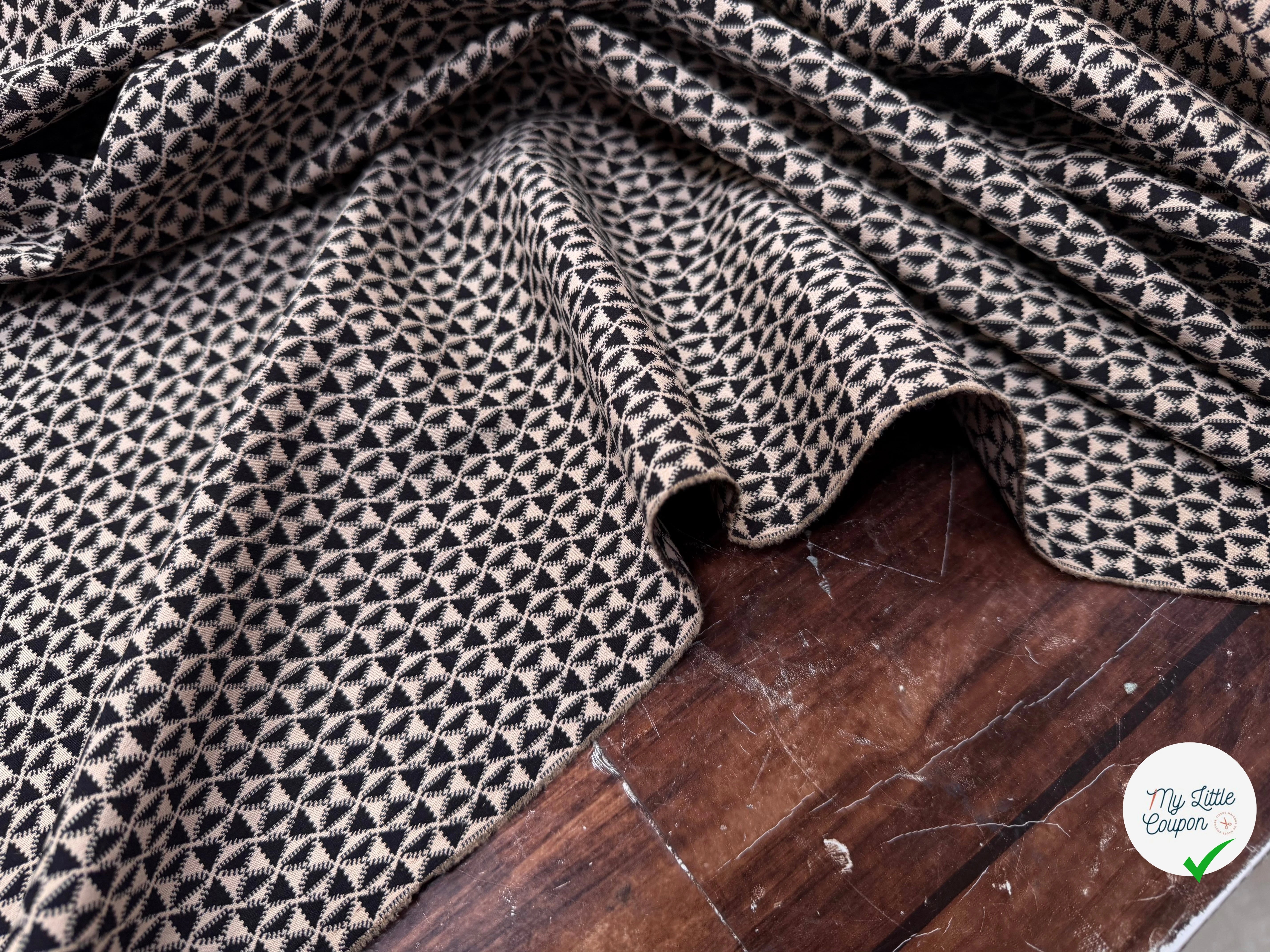 TOILE STRETCH GÉOMETRIQUE ITALIE CHIC - My Little Coupon