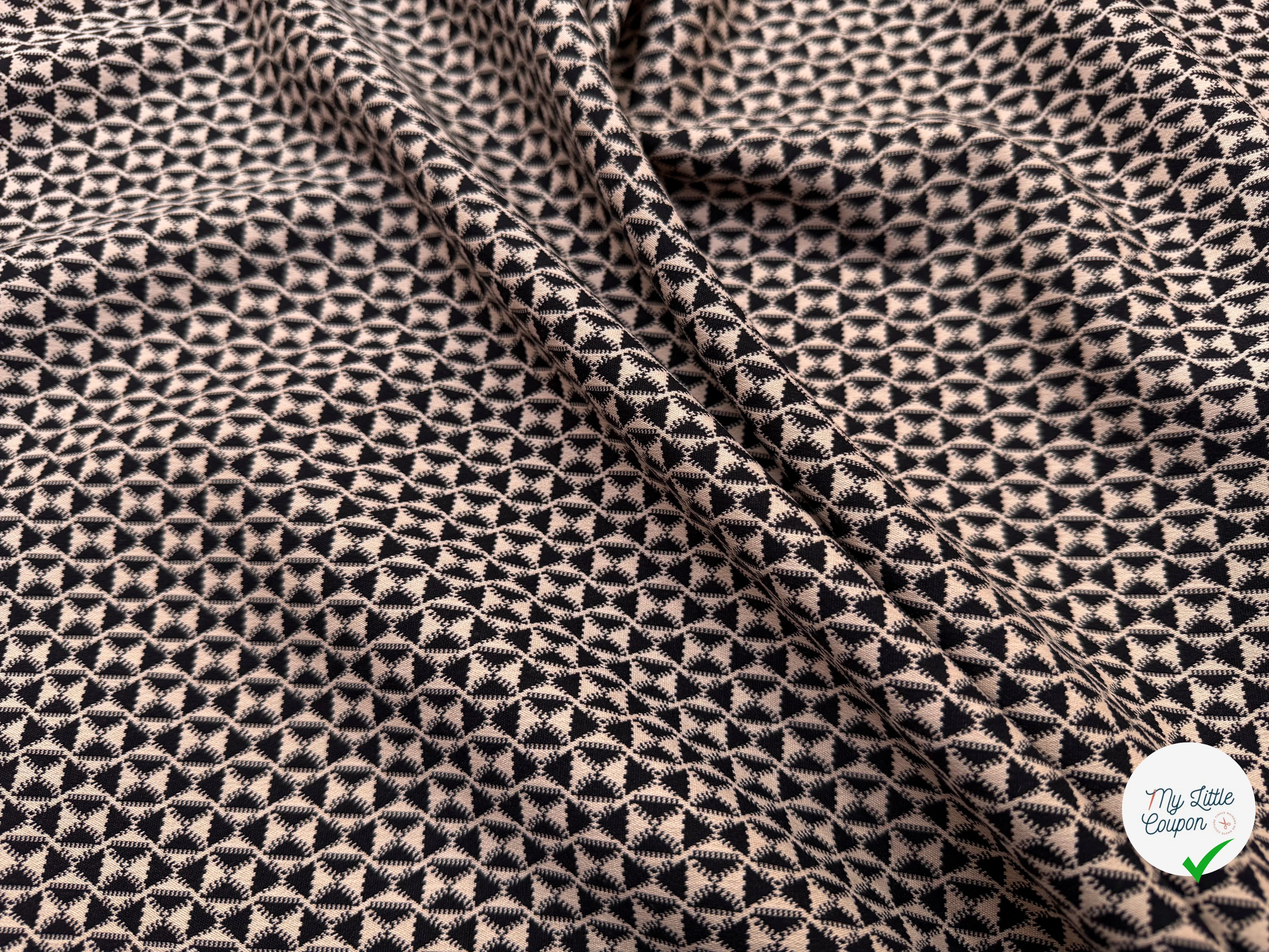TOILE STRETCH GÉOMETRIQUE ITALIE CHIC - My Little Coupon