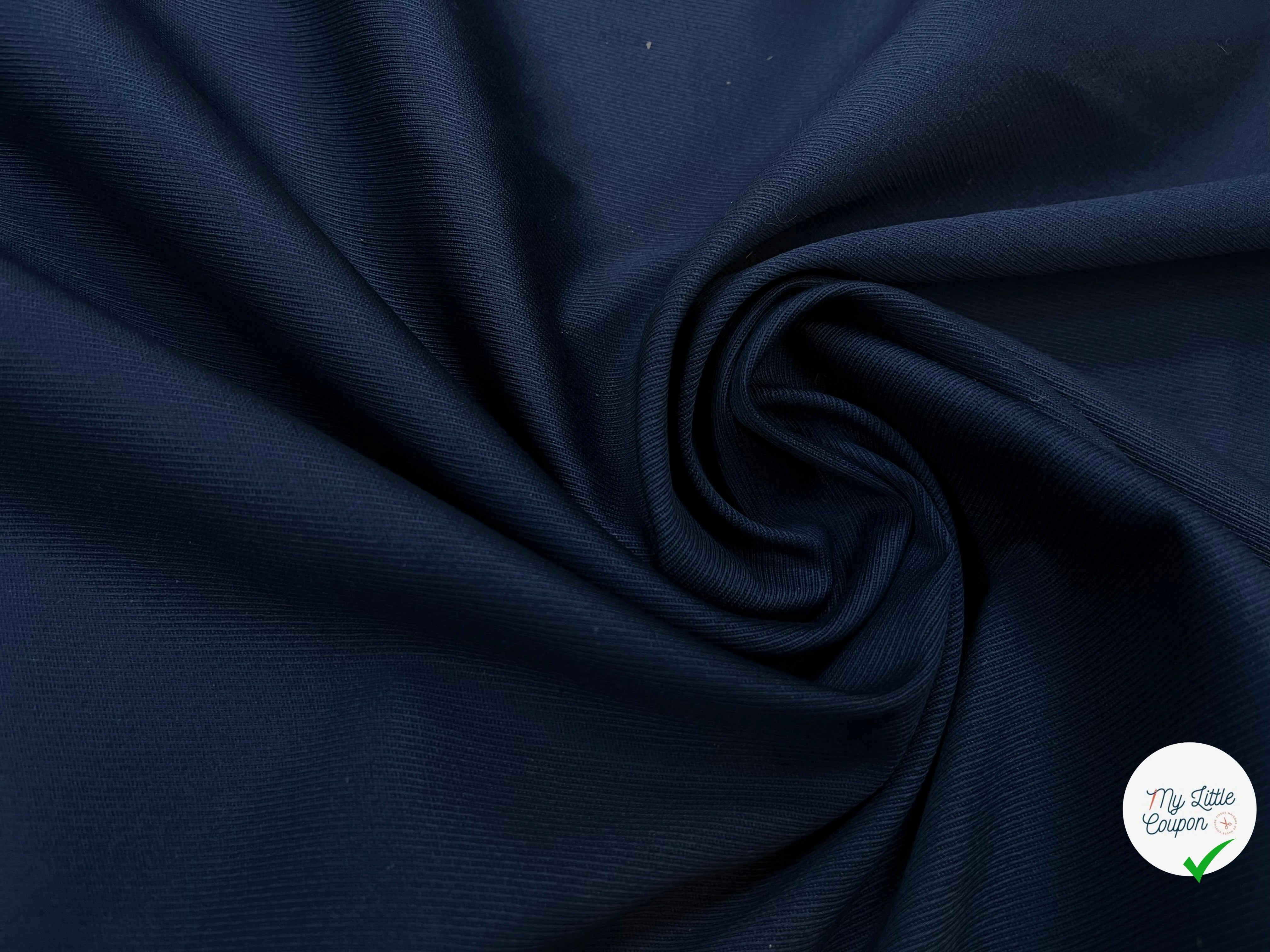 TOILE STRIÉE POLYESTER BLEU FONCÉ 113CM - My Little Coupon