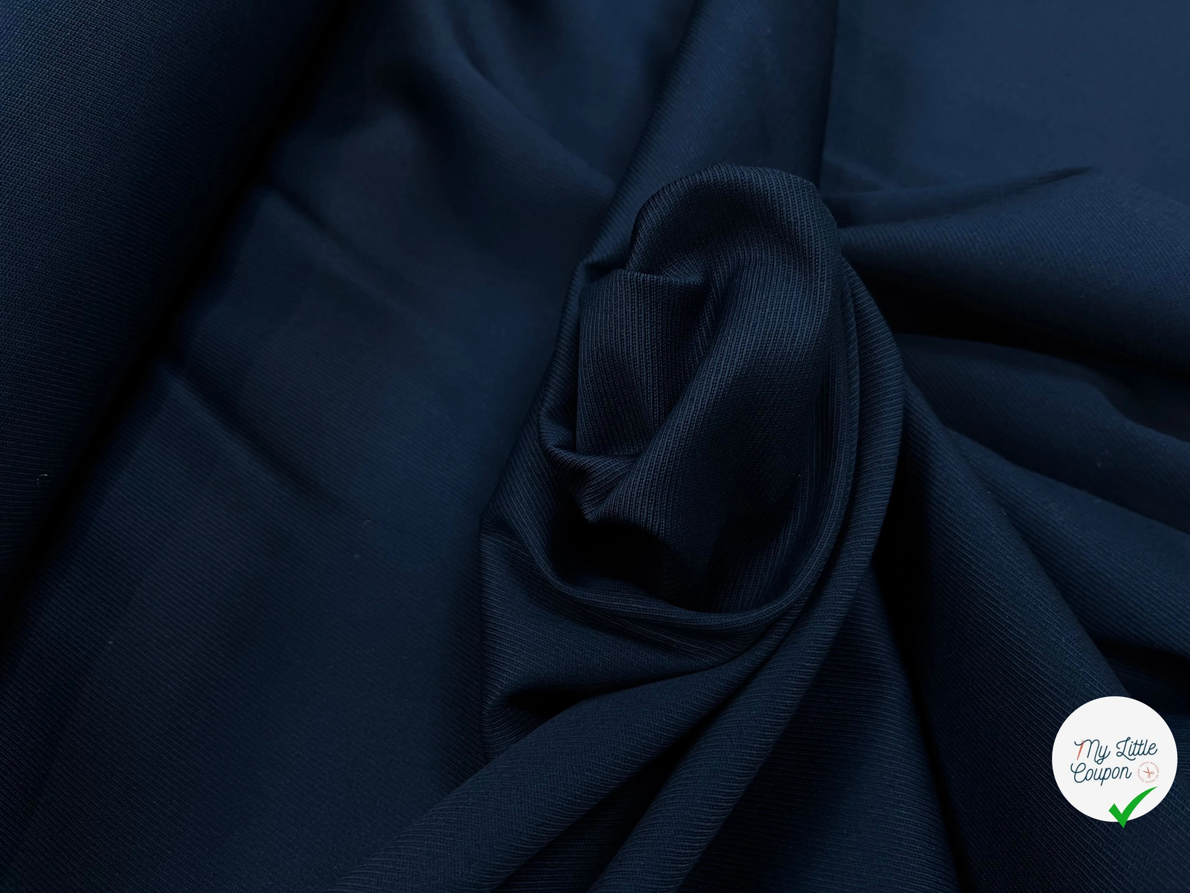 TOILE STRIÉE POLYESTER BLEU FONCÉ 113CM - My Little Coupon