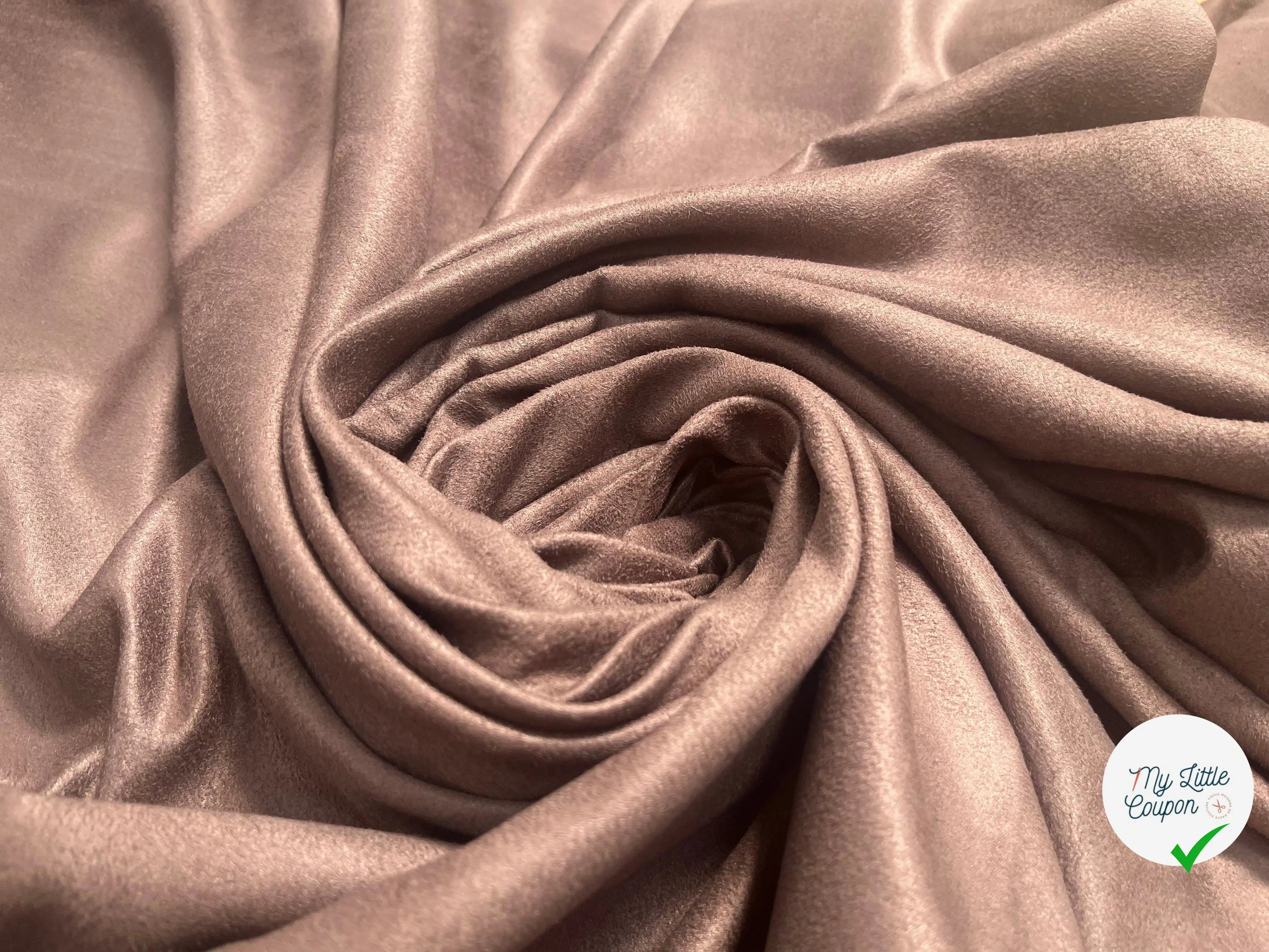 TOILE SUEDINE FLUIDE TOUCHER TOUT DOUX MARRON - My Little Coupon