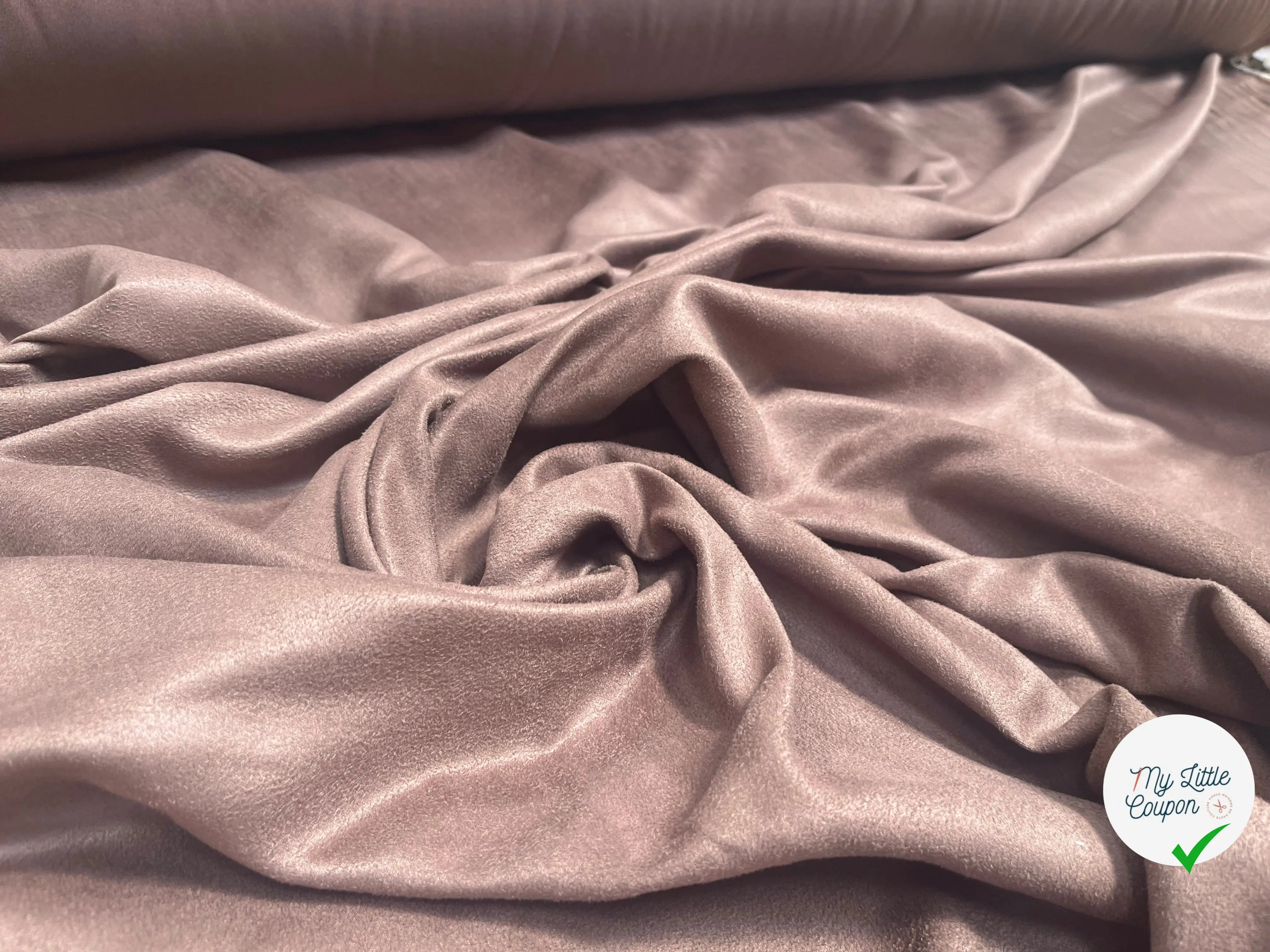 TOILE SUEDINE FLUIDE TOUCHER TOUT DOUX MARRON - My Little Coupon