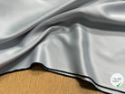 TOILE TECHNIQUE POLYAMIDE GRANDE LAIZE GRIS D'ACIER SOUPLE ASPECT PEACHSKIN - My Little Coupon