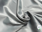 TOILE TECHNIQUE POLYAMIDE GRANDE LAIZE GRIS D'ACIER SOUPLE ASPECT PEACHSKIN - My Little Coupon