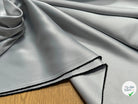 TOILE TECHNIQUE POLYAMIDE GRANDE LAIZE GRIS D'ACIER SOUPLE ASPECT PEACHSKIN - My Little Coupon