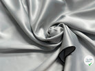 TOILE TECHNIQUE POLYAMIDE GRANDE LAIZE GRIS D'ACIER SOUPLE ASPECT PEACHSKIN - My Little Coupon