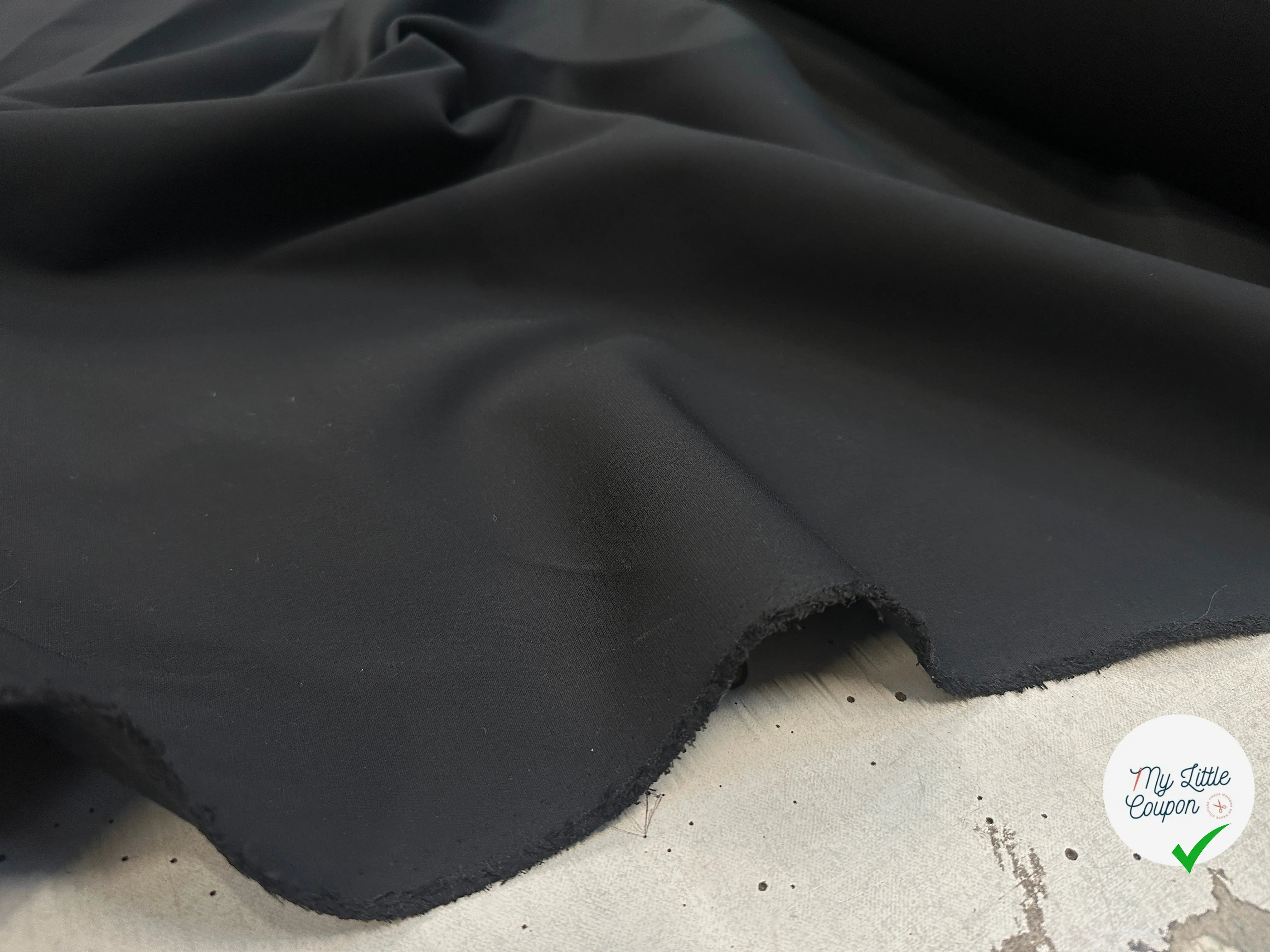TOILE TECHNO STRETCH NOIRE - My Little Coupon
