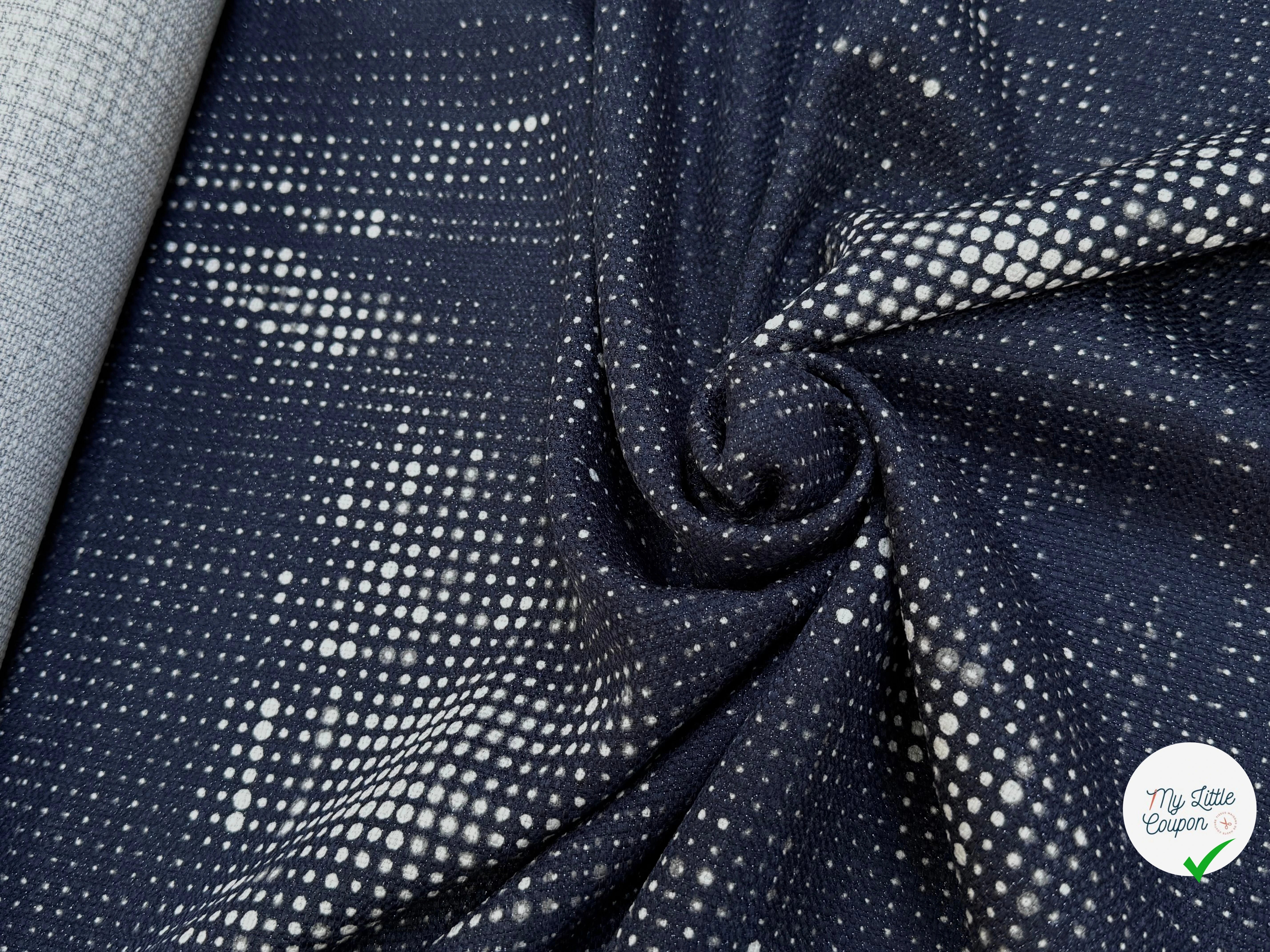 TOILE TISSÉE FOND MARINE SOUPLE - My Little Coupon
