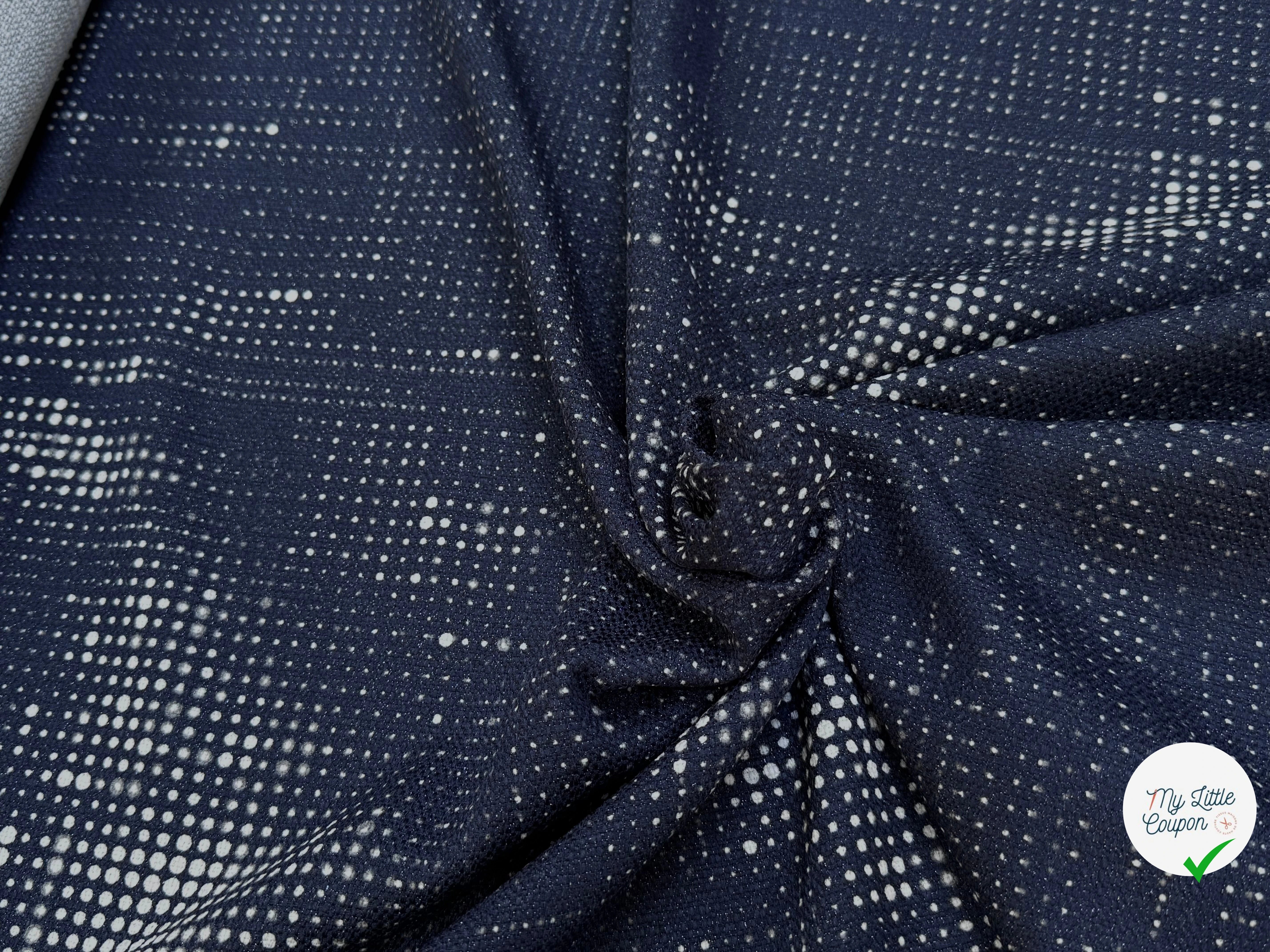 TOILE TISSÉE FOND MARINE SOUPLE - My Little Coupon
